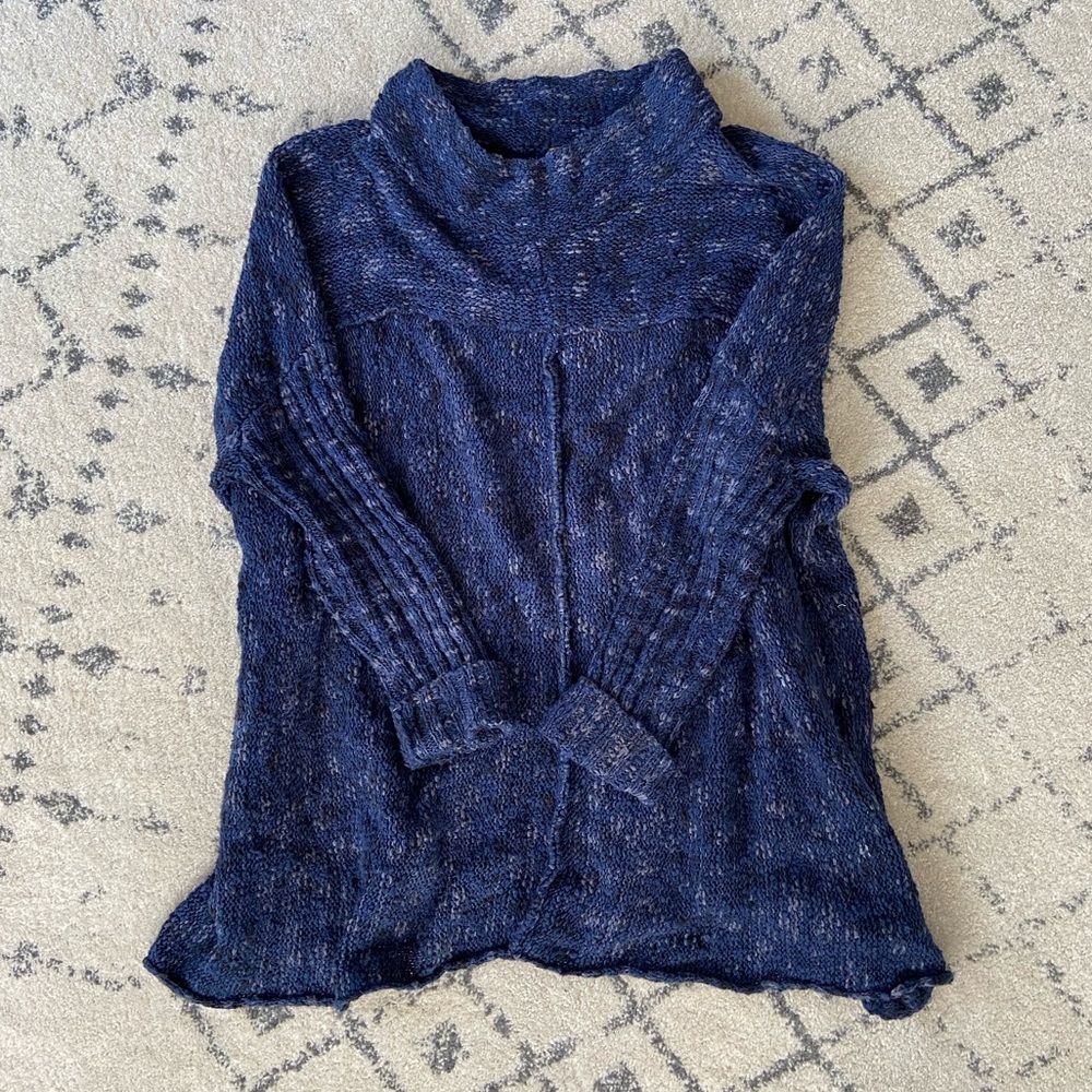 Free People Oversized Blue Sweater